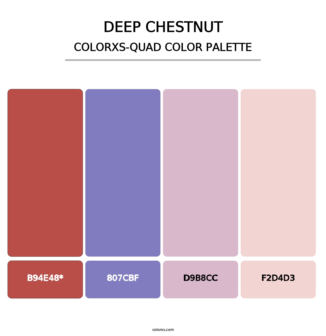 Deep Chestnut - Colorxs Quad Palette