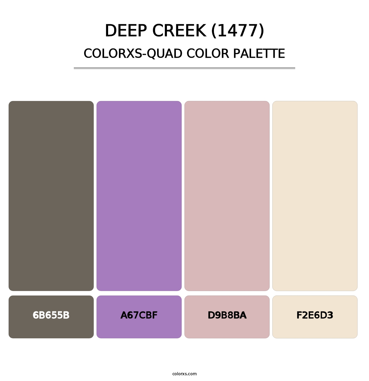 Deep Creek (1477) - Colorxs Quad Palette