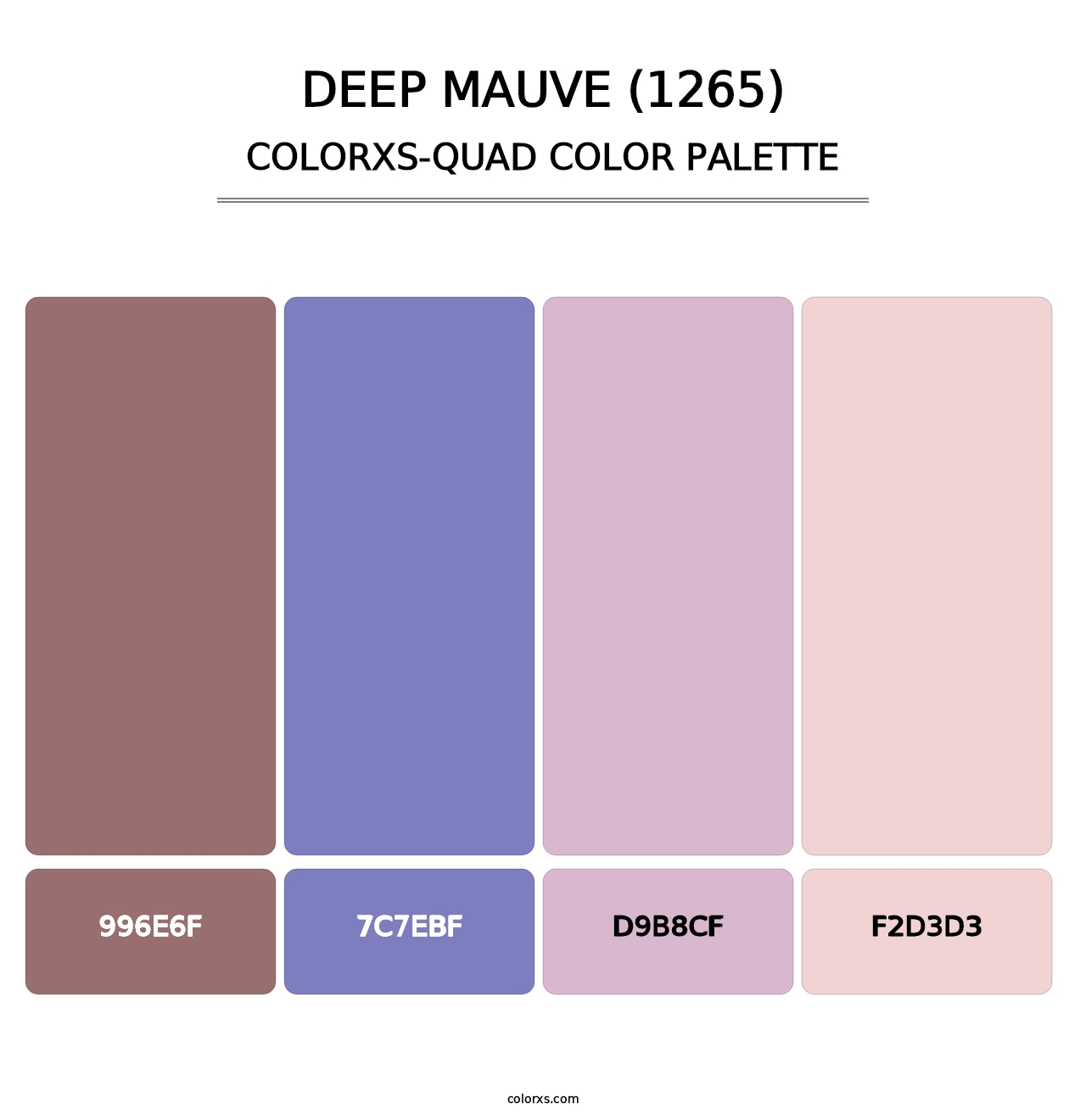 Deep Mauve (1265) - Colorxs Quad Palette