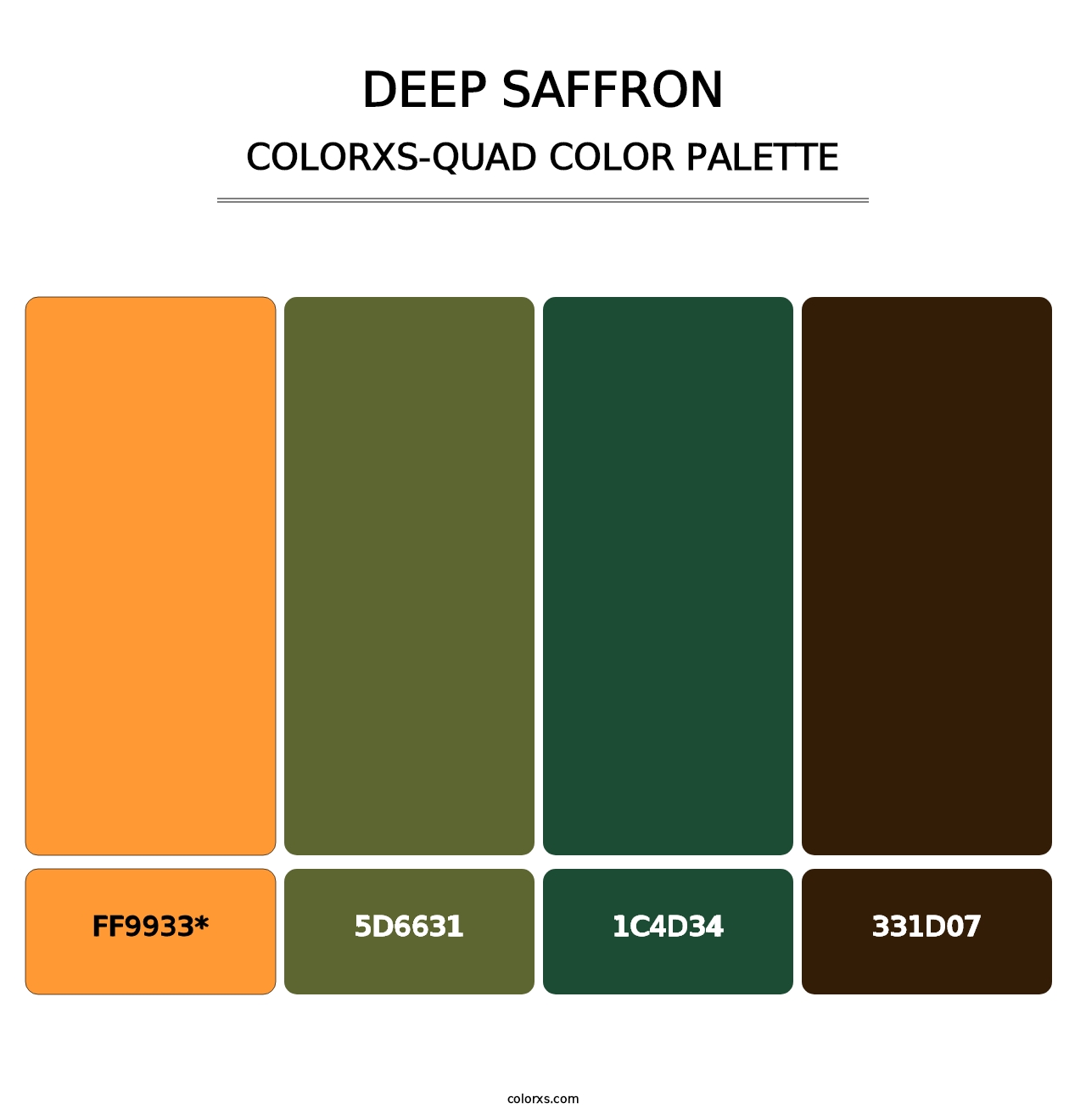 Deep Saffron - Colorxs Quad Palette