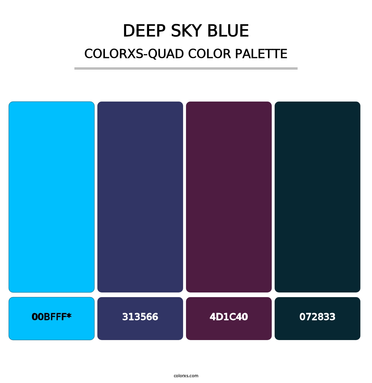 Deep Sky Blue - Colorxs Quad Palette