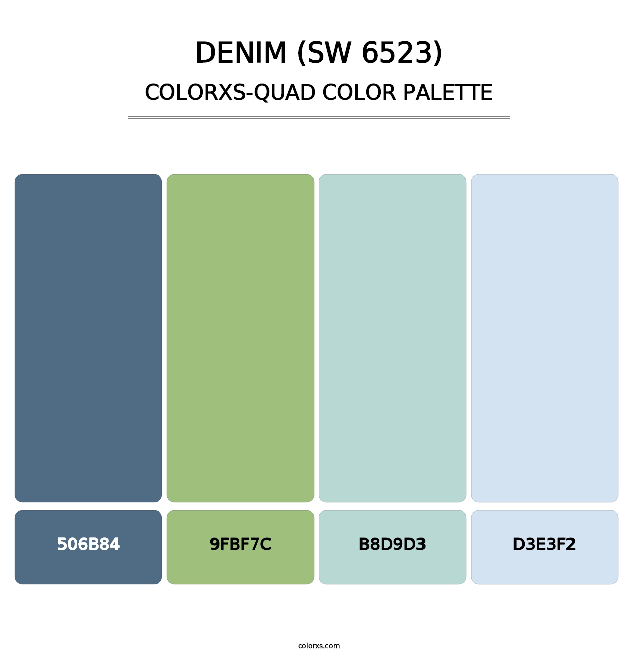 Denim (SW 6523) - Colorxs Quad Palette