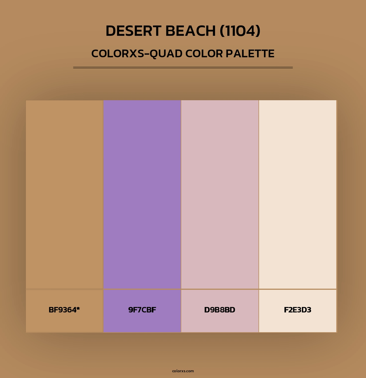 Desert Beach (1104) - Colorxs Quad Palette