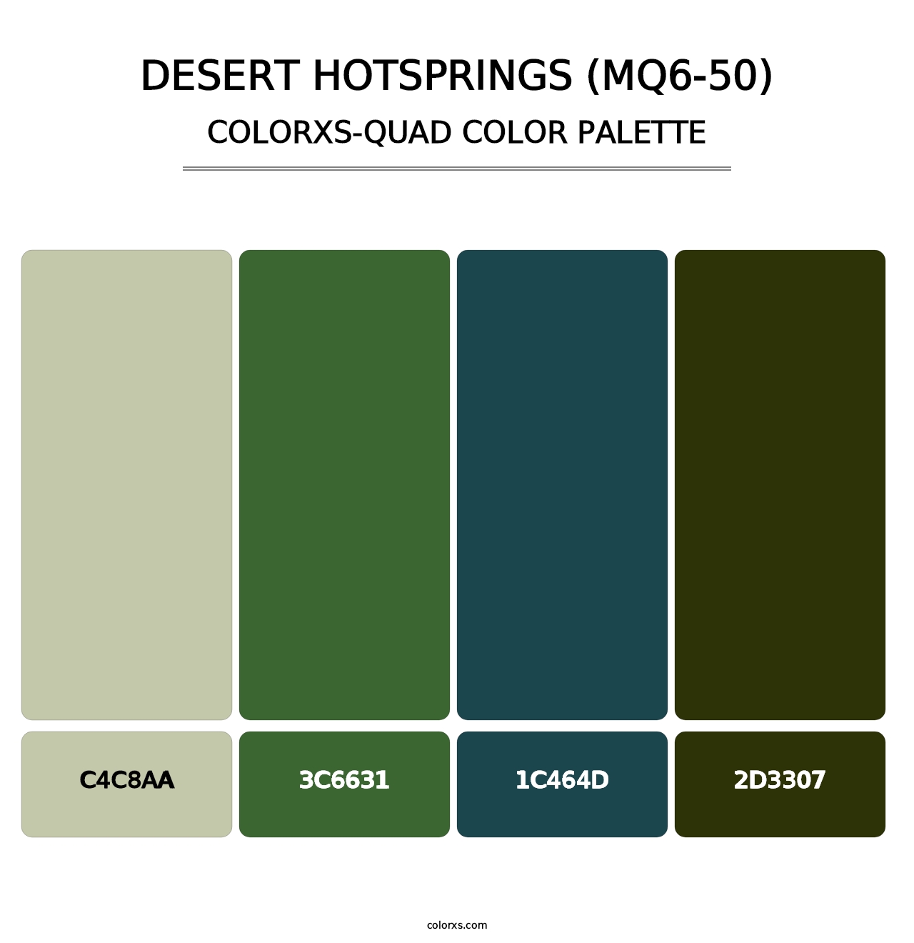 Desert Hotsprings (MQ6-50) - Colorxs Quad Palette