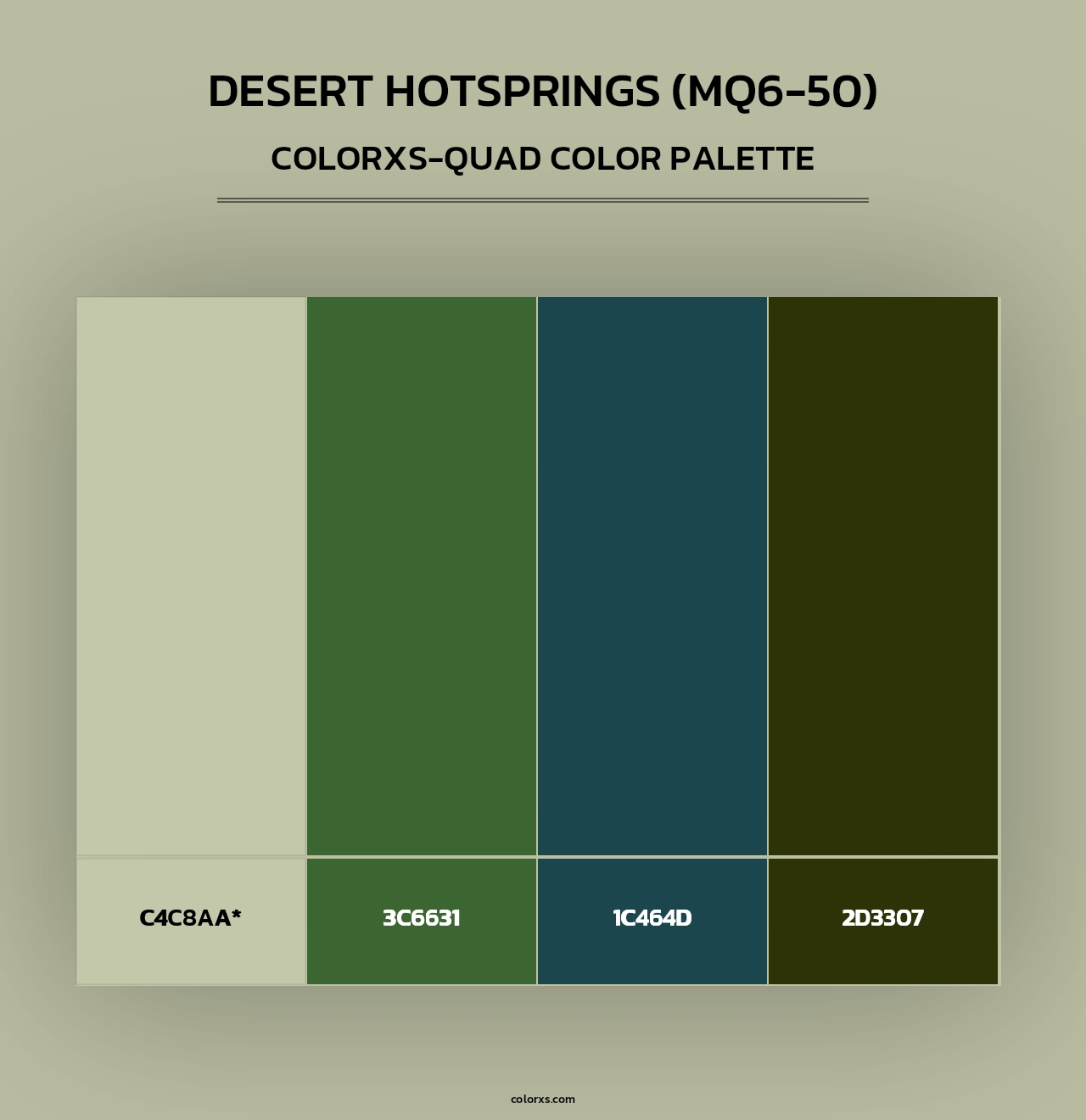 Desert Hotsprings (MQ6-50) - Colorxs Quad Palette