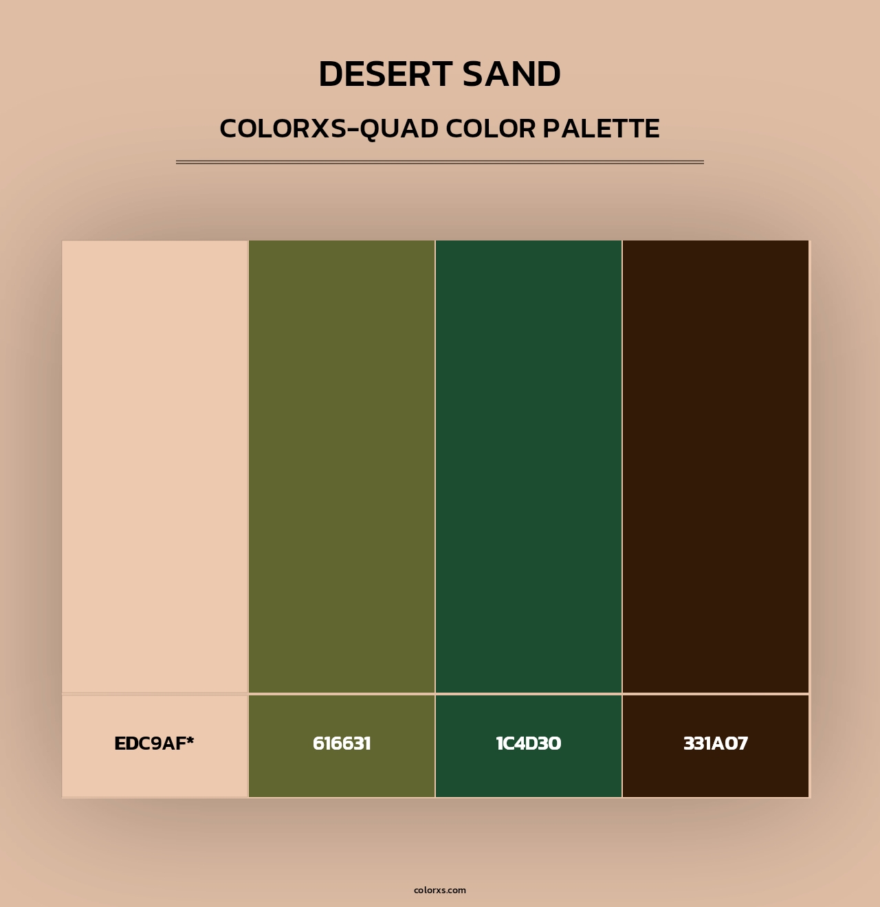 Desert Sand - Colorxs Quad Palette