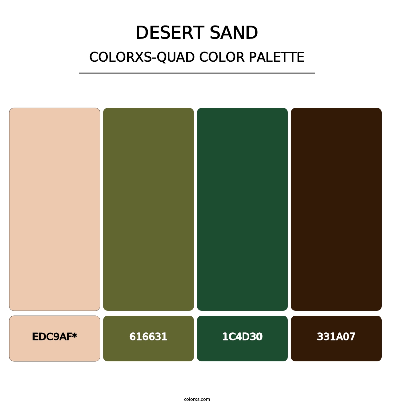 Desert Sand - Colorxs Quad Palette