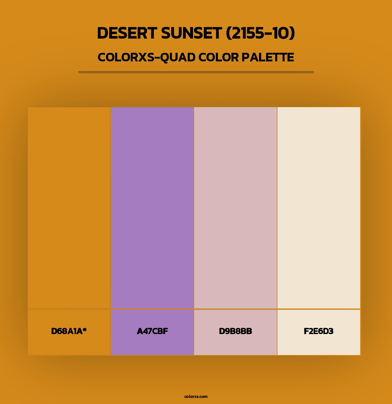 Desert Sunset (2155-10) - Colorxs Quad Palette