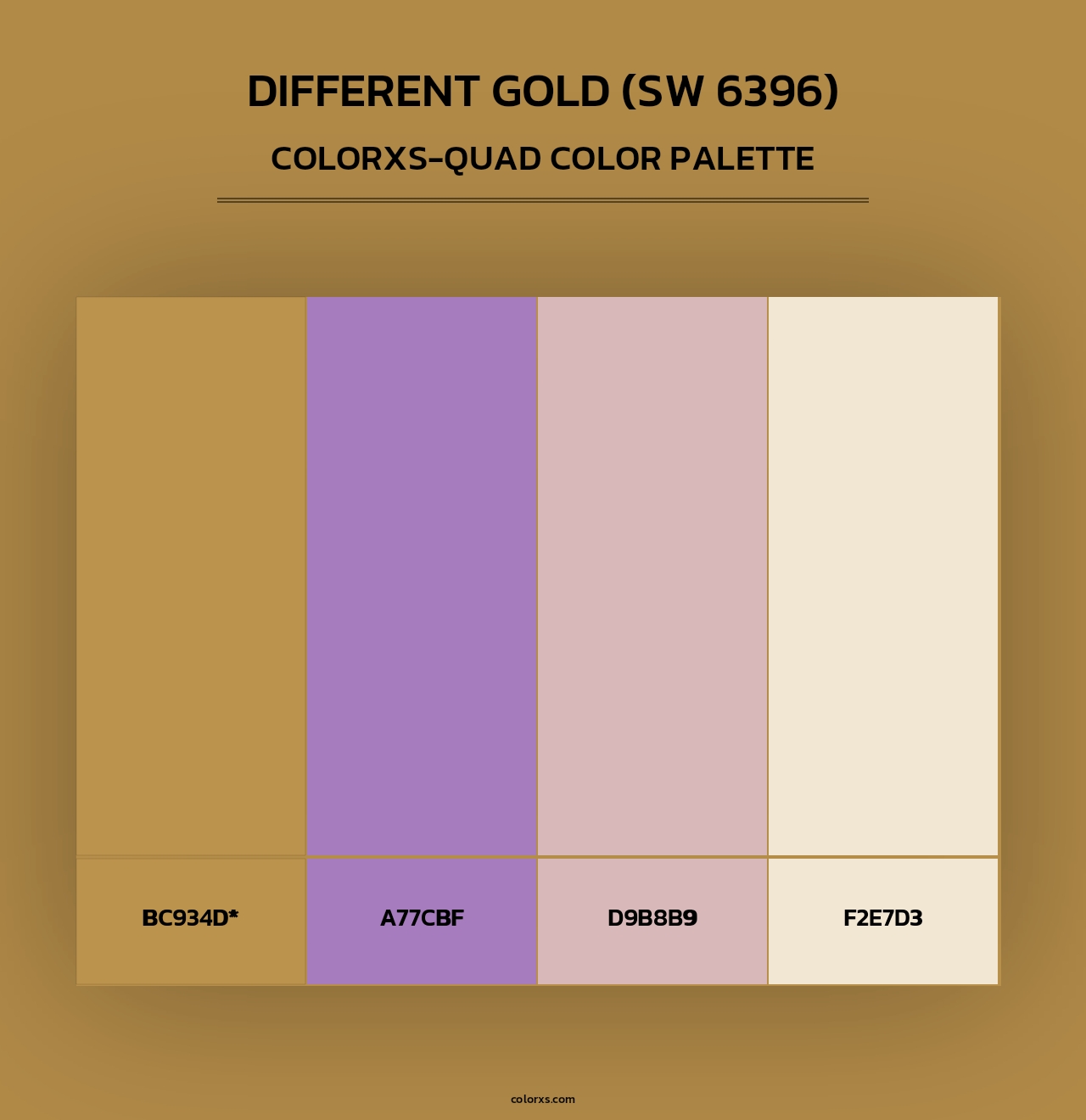 Different Gold (SW 6396) - Colorxs Quad Palette
