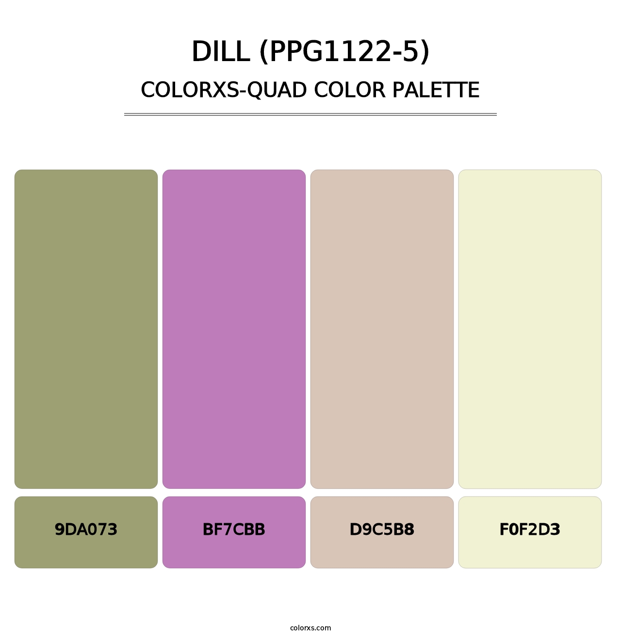 Dill (PPG1122-5) - Colorxs Quad Palette
