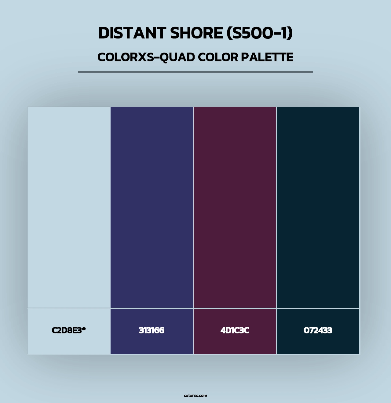 Distant Shore (S500-1) - Colorxs Quad Palette