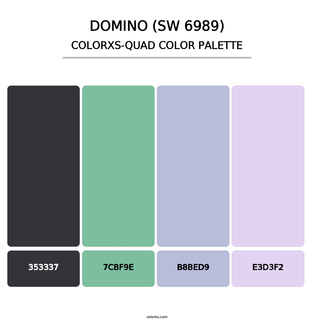 Domino (SW 6989) - Colorxs Quad Palette