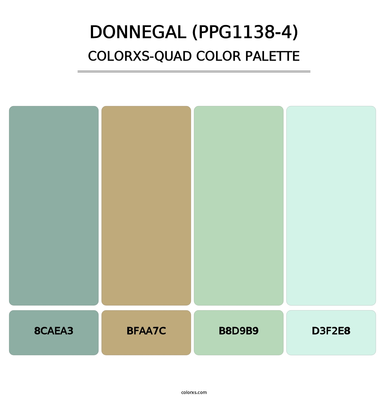 Donnegal (PPG1138-4) - Colorxs Quad Palette