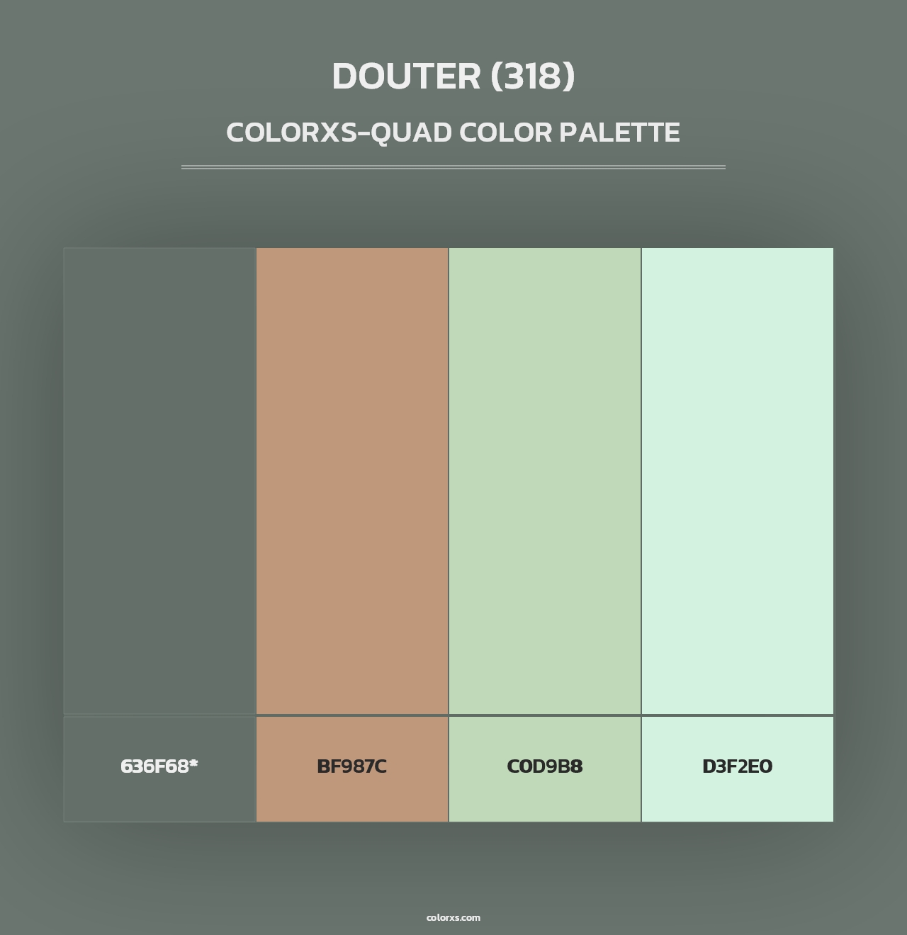 Douter (318) - Colorxs Quad Palette