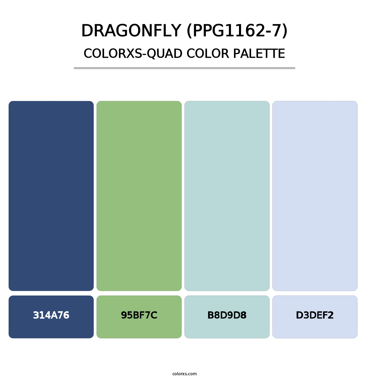 Dragonfly (PPG1162-7) - Colorxs Quad Palette