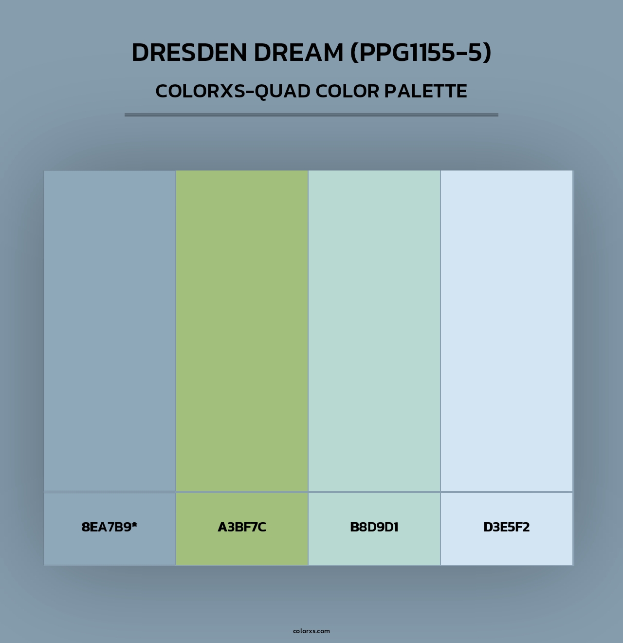 Dresden Dream (PPG1155-5) - Colorxs Quad Palette