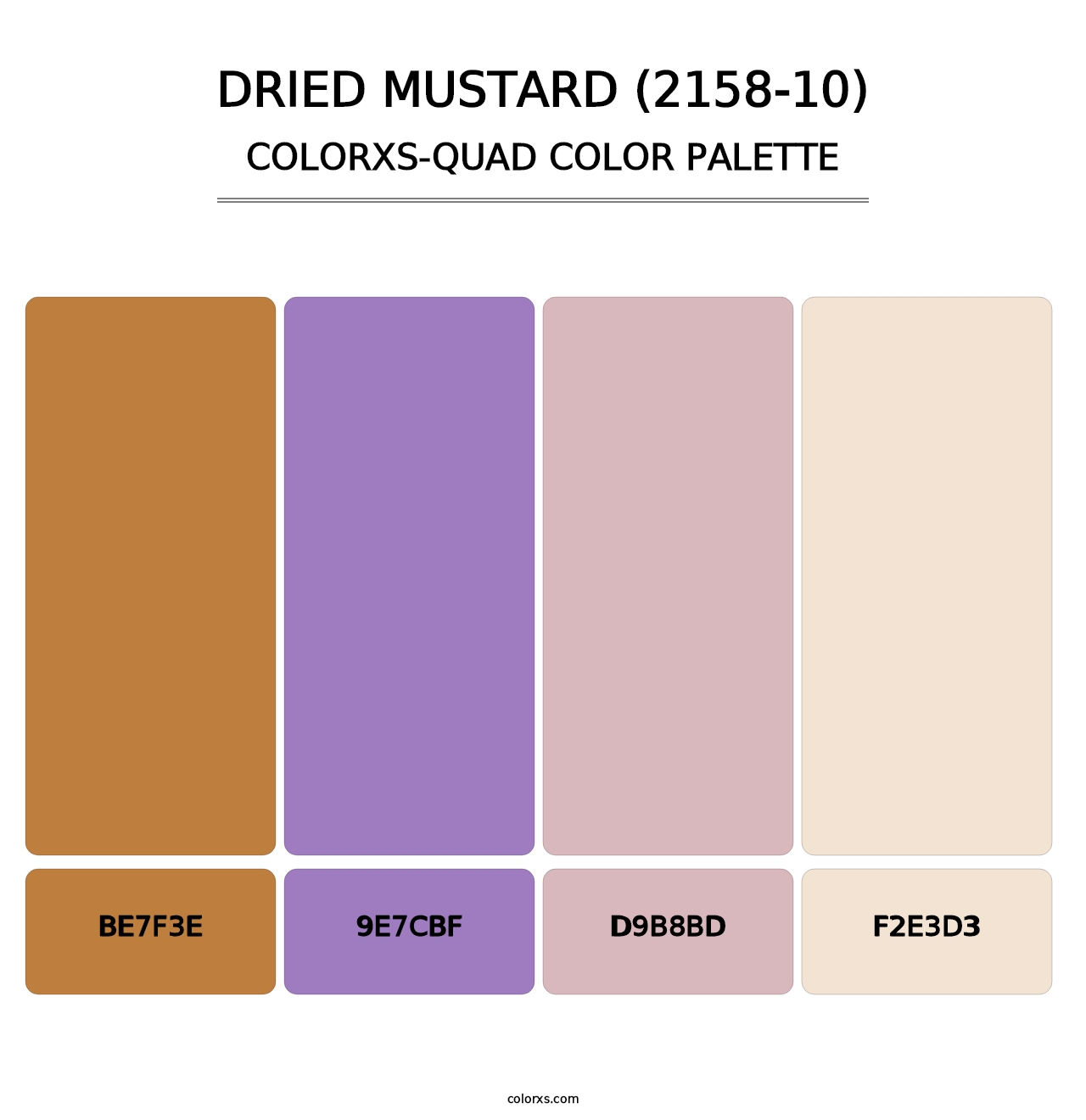 Dried Mustard (2158-10) - Colorxs Quad Palette