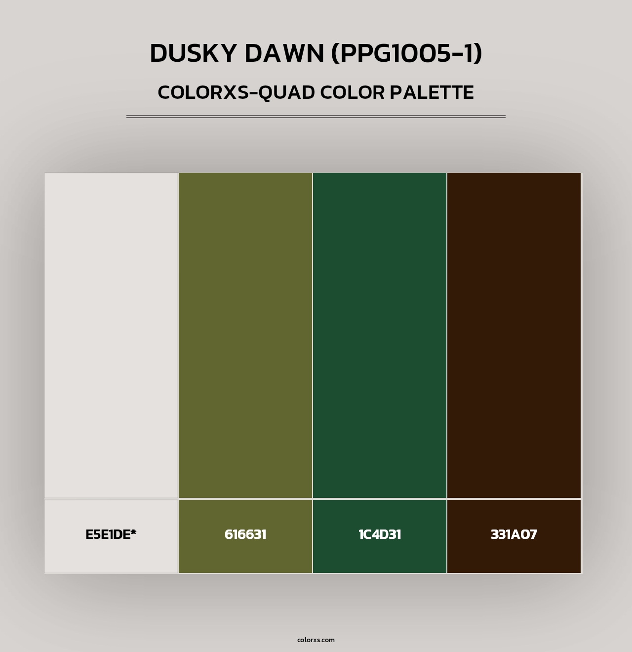 Dusky Dawn (PPG1005-1) - Colorxs Quad Palette