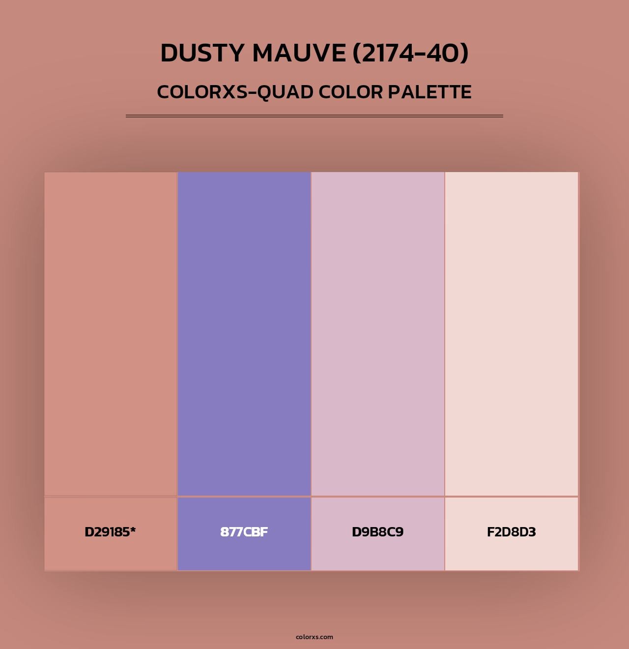 Dusty Mauve (2174-40) - Colorxs Quad Palette