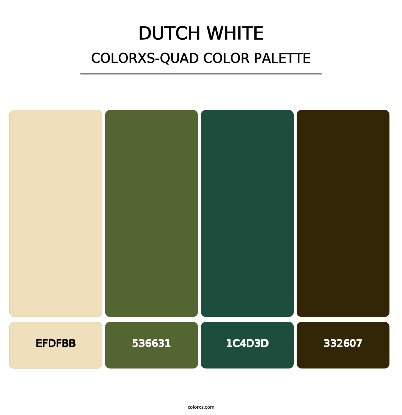 Dutch White - Colorxs Quad Palette