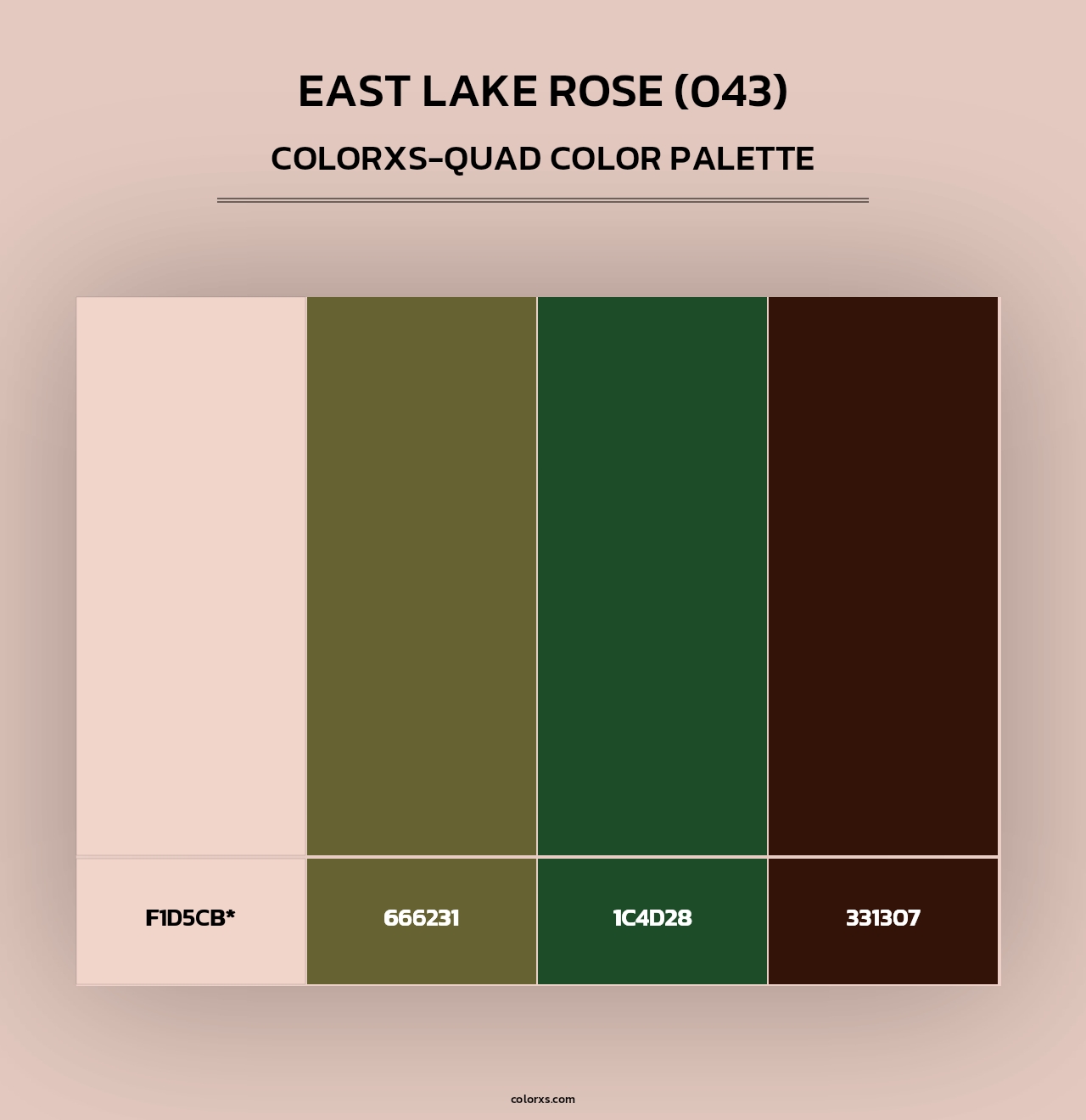 East Lake Rose (043) - Colorxs Quad Palette