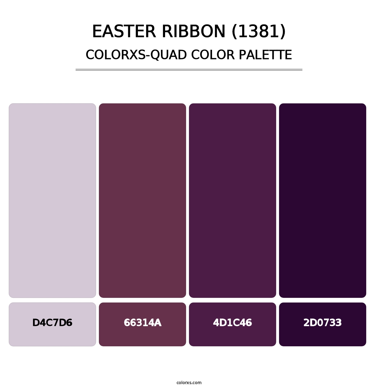 Easter Ribbon (1381) - Colorxs Quad Palette