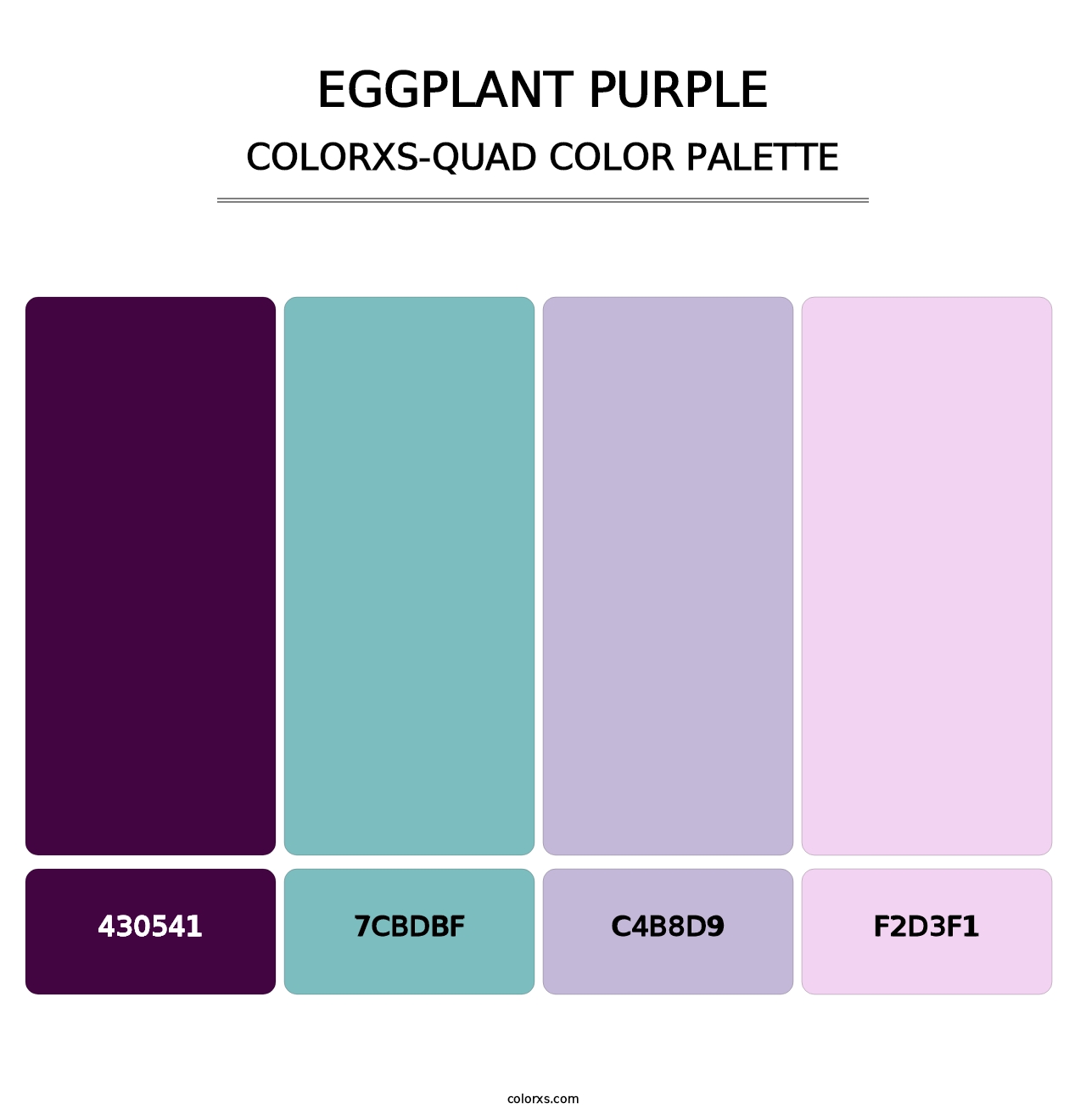 Eggplant Purple - Colorxs Quad Palette