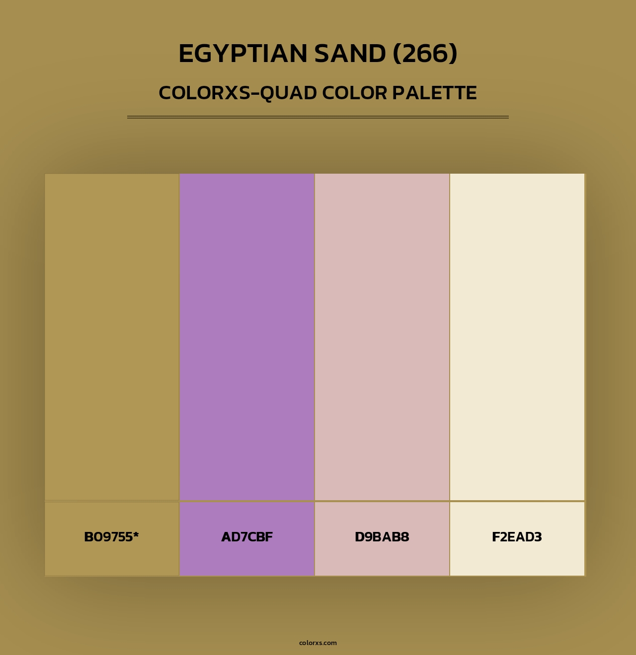Egyptian Sand (266) - Colorxs Quad Palette