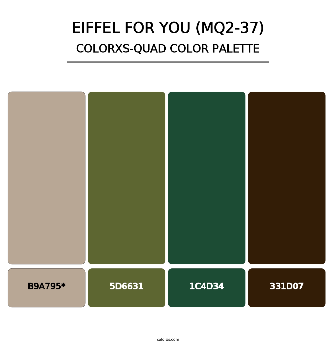 Eiffel For You (MQ2-37) - Colorxs Quad Palette