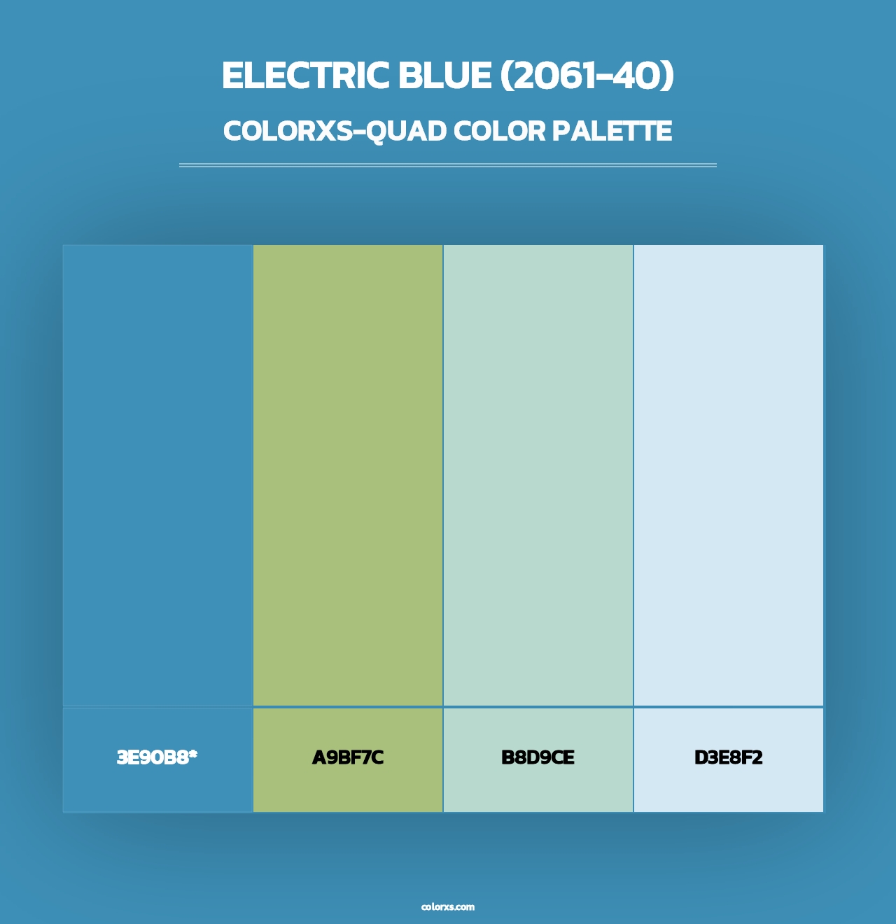 Electric Blue (2061-40) - Colorxs Quad Palette