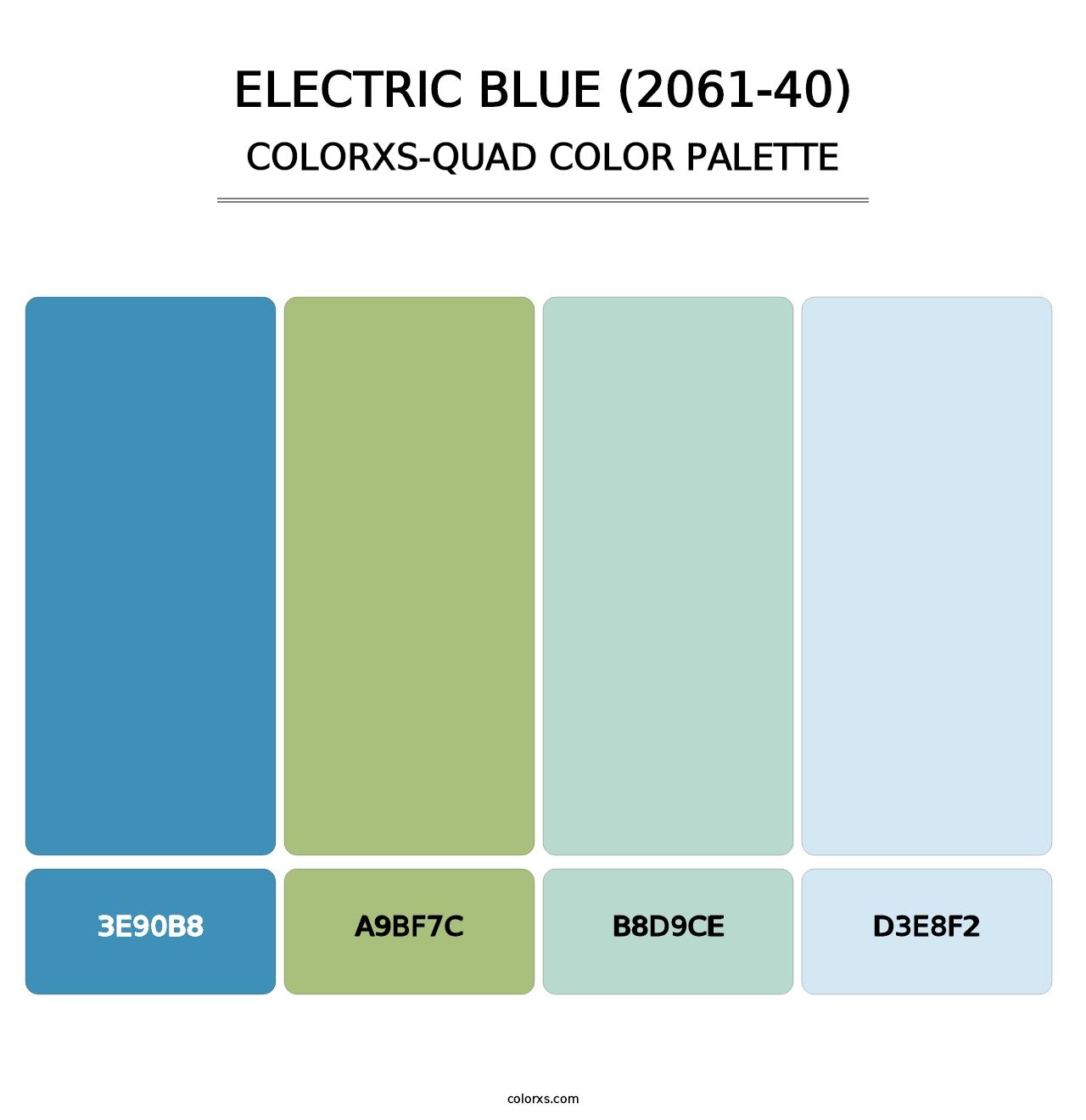 Electric Blue (2061-40) - Colorxs Quad Palette