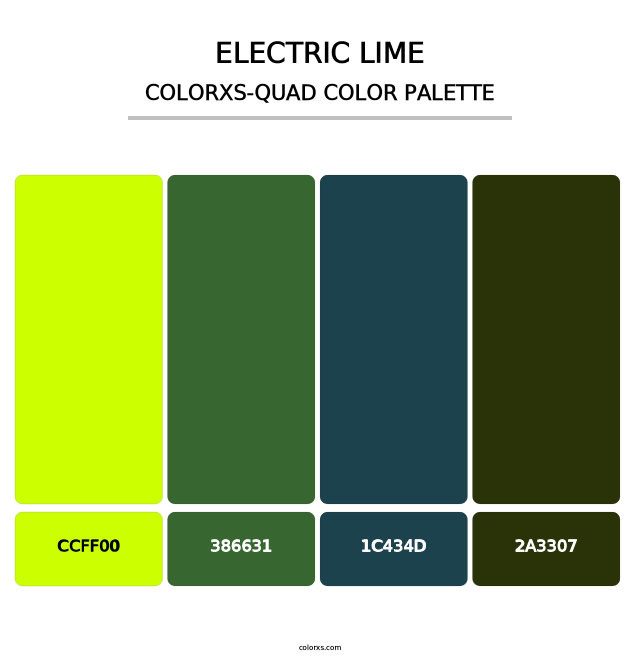 Electric Lime - Colorxs Quad Palette
