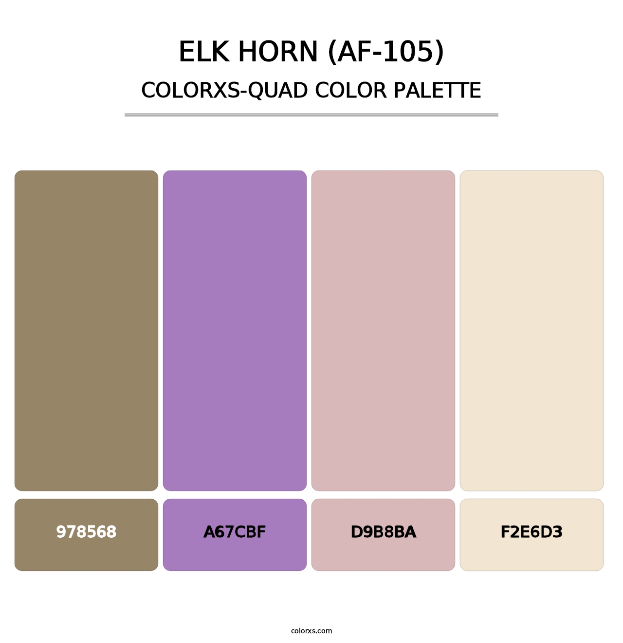Elk Horn (AF-105) - Colorxs Quad Palette