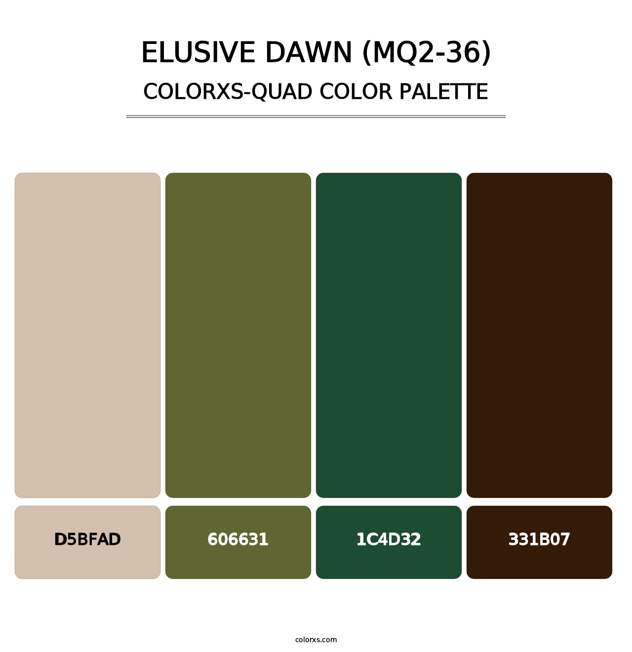 Elusive Dawn (MQ2-36) - Colorxs Quad Palette