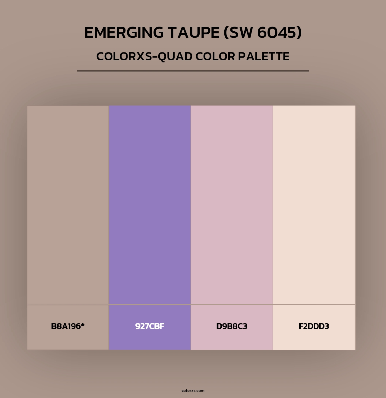 Emerging Taupe (SW 6045) - Colorxs Quad Palette