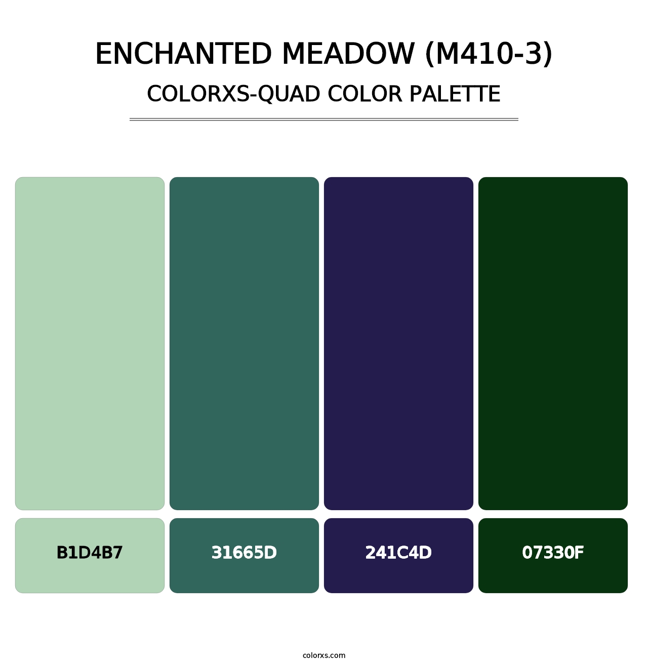 Enchanted Meadow (M410-3) - Colorxs Quad Palette