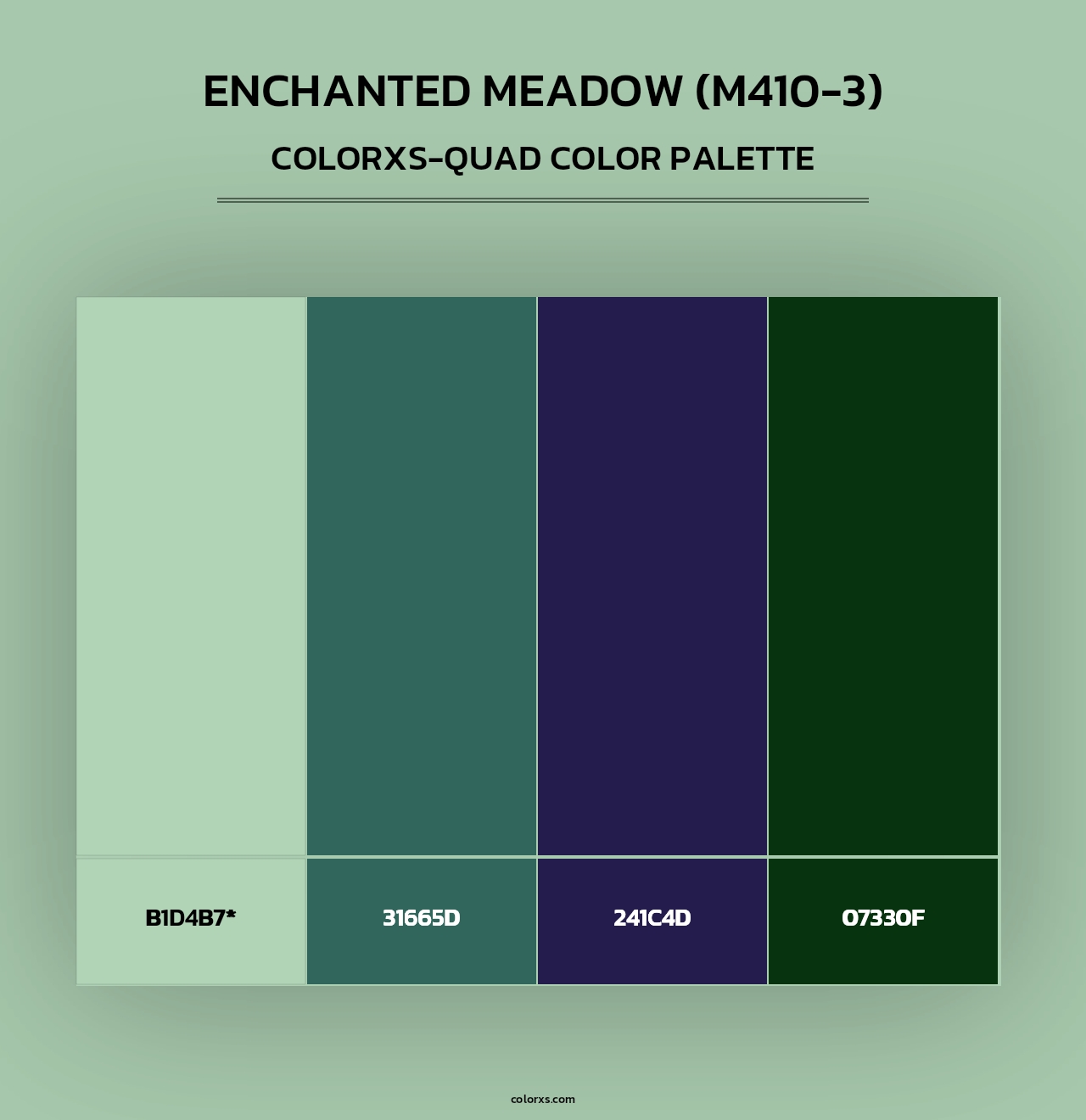 Enchanted Meadow (M410-3) - Colorxs Quad Palette