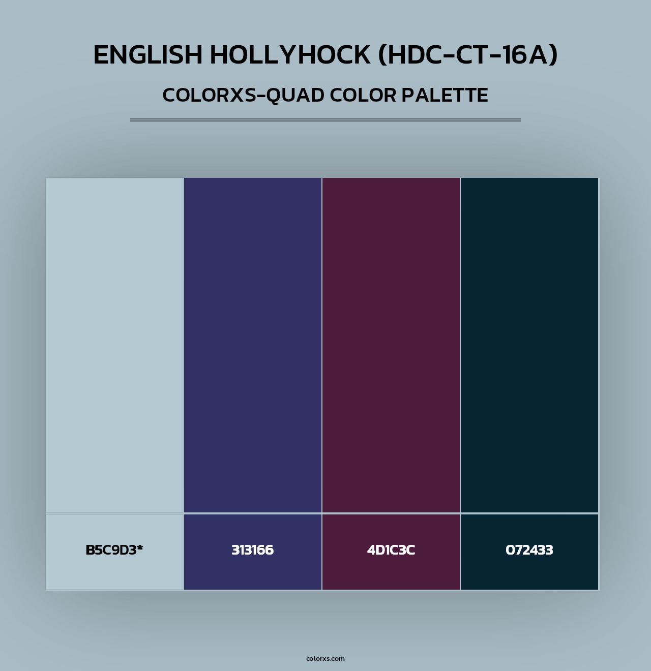English Hollyhock (HDC-CT-16A) - Colorxs Quad Palette