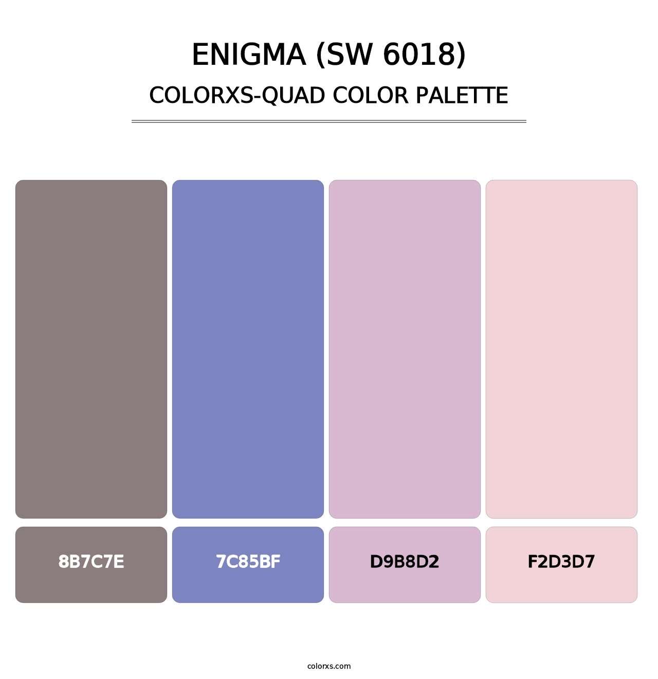 Enigma (SW 6018) - Colorxs Quad Palette