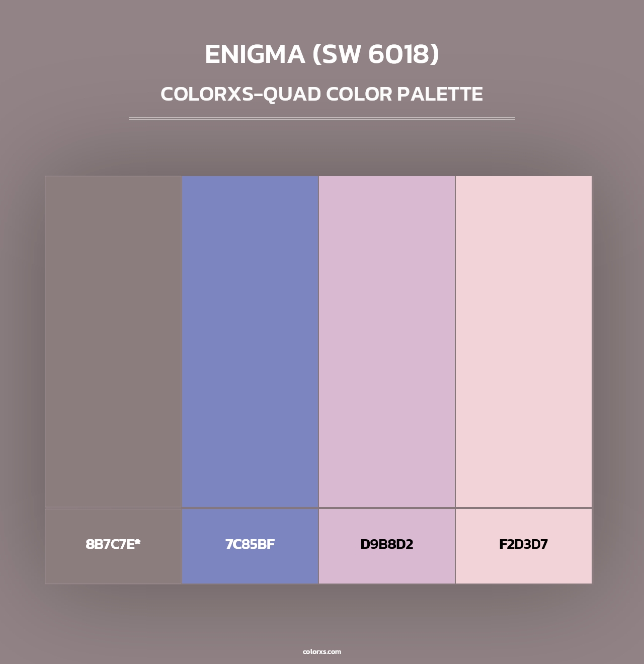Enigma (SW 6018) - Colorxs Quad Palette