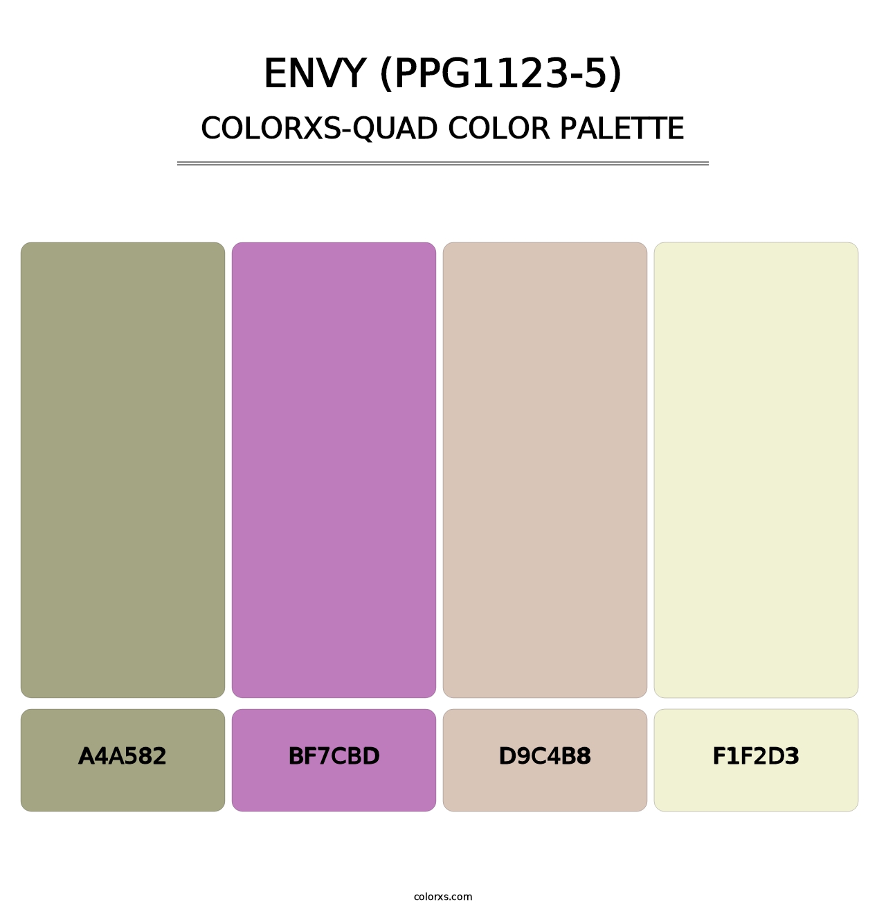 Envy (PPG1123-5) - Colorxs Quad Palette