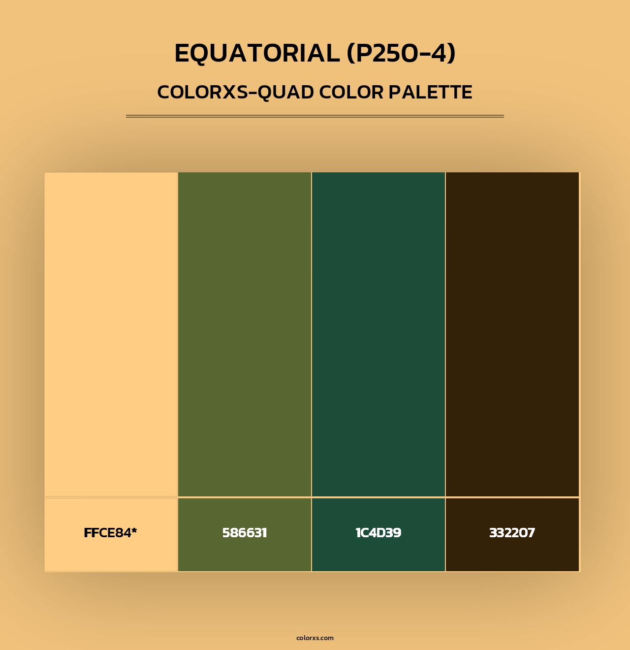 Equatorial (P250-4) - Colorxs Quad Palette