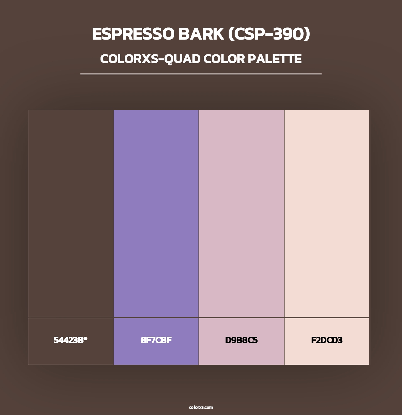 Espresso Bark (CSP-390) - Colorxs Quad Palette