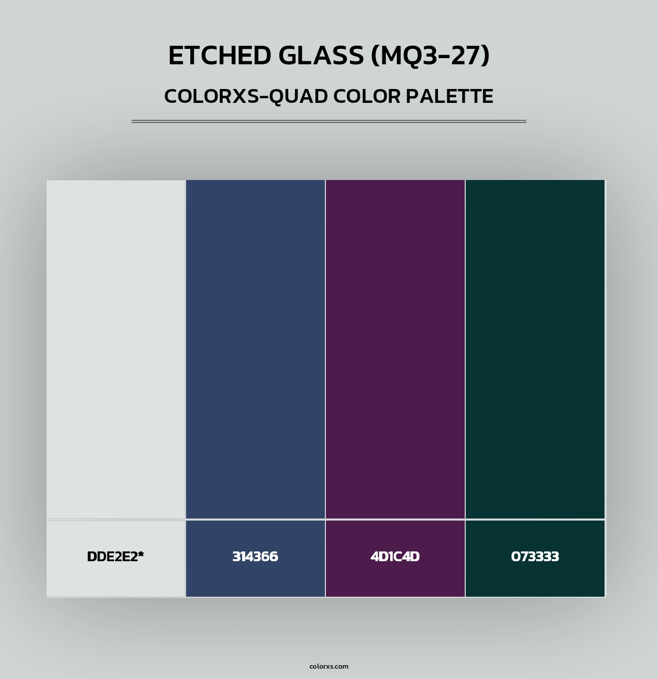 Etched Glass (MQ3-27) - Colorxs Quad Palette