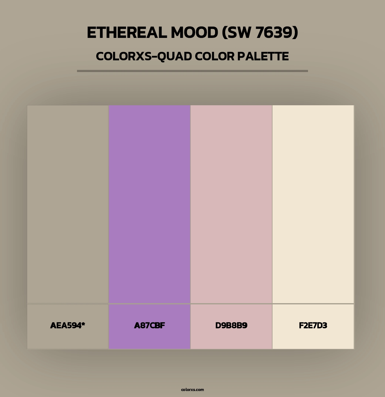 Ethereal Mood (SW 7639) - Colorxs Quad Palette