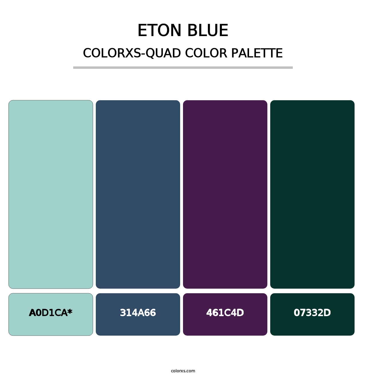 Eton blue - Colorxs Quad Palette