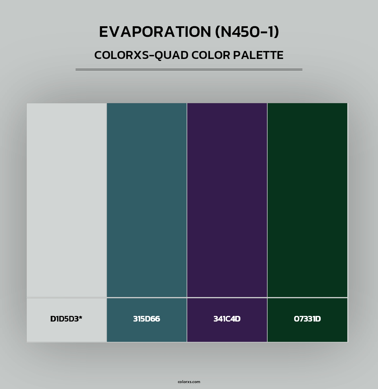 Evaporation (N450-1) - Colorxs Quad Palette