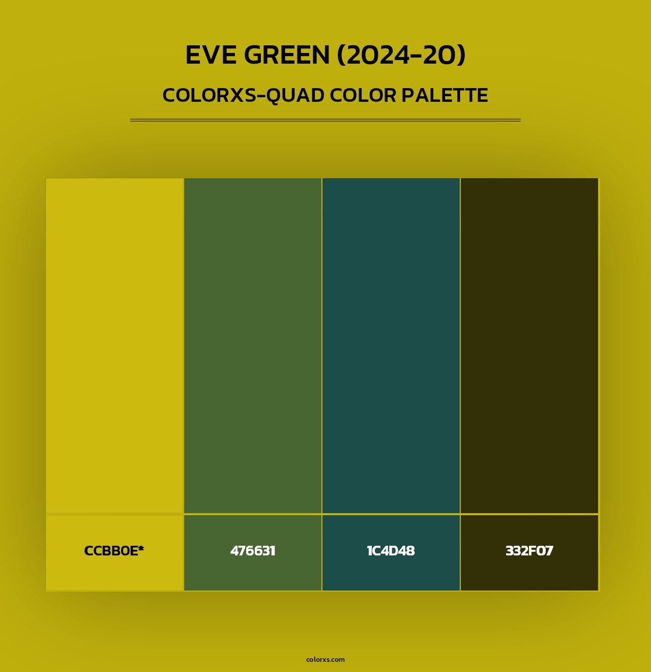 Eve Green (2024-20) - Colorxs Quad Palette