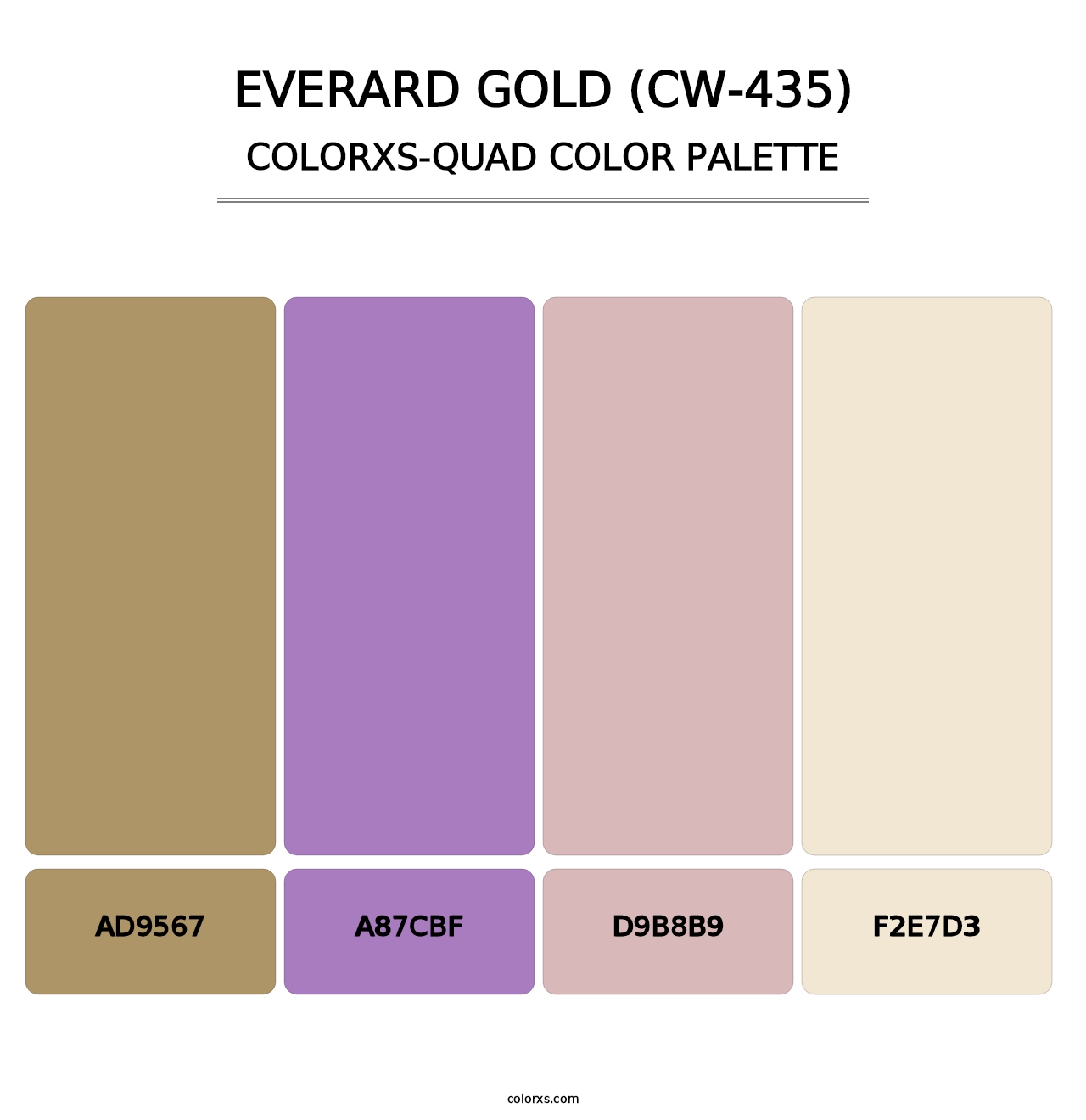 Everard Gold (CW-435) - Colorxs Quad Palette