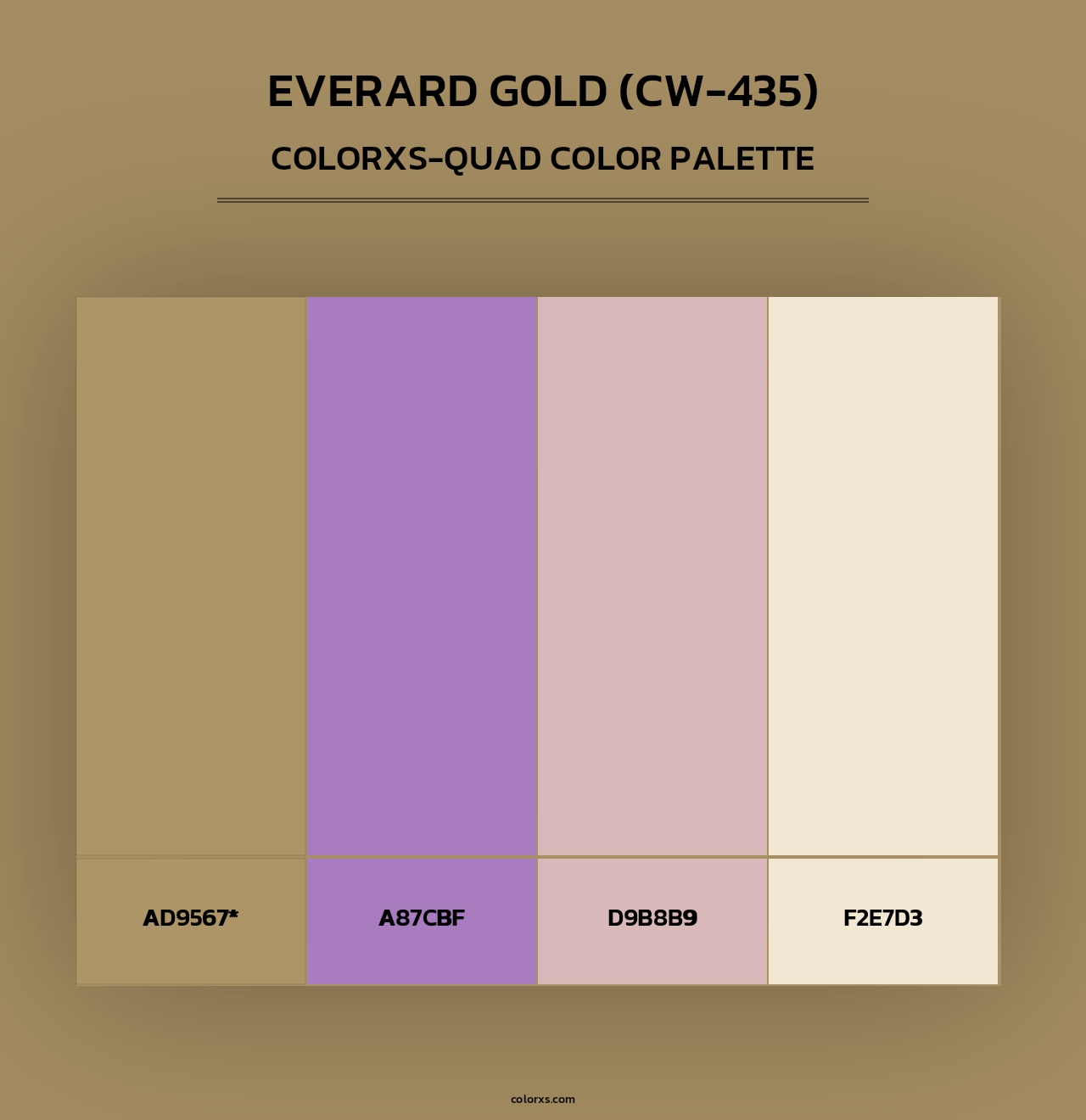 Everard Gold (CW-435) - Colorxs Quad Palette